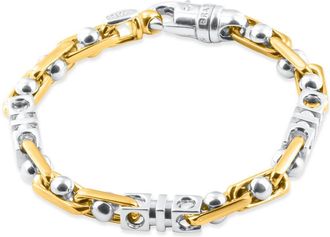 Pompeii3 Mens Link 14k Gold (53gram) or Platinum (85gram) 7.5mm Bracelet 8.5