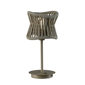 Netlighting Polinesia 19cm Table Lamp 1 x E27 IP20 Beige Oscu