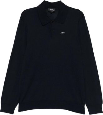 A.P.C. A. p.c. Long Sleeves Polo Shirt