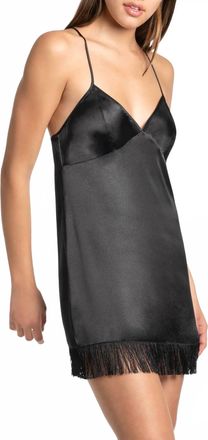 In Bloom Polyester Chamise In Black