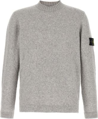 Stone Island Boucl&eacute; Wool Sweater Maglioni Grigio-Uomo