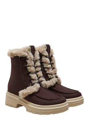 Vivaia Faux Fur Water-Repellent Lightweight Warm Boots in Dark Chocolate at Nordstrom, Size 6.5