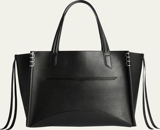 J.W.Anderson Loafer Cabas Stitched Smooth Leather Tote Bag