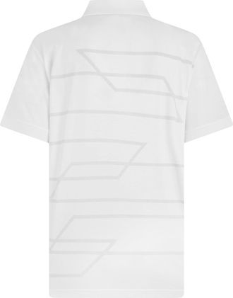 HUGO BOSS Mens Cotton Zip-Up Polo Shirt White T-shirts And Polos