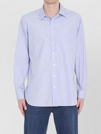 The Row kardiff striped cotton poplin shirt