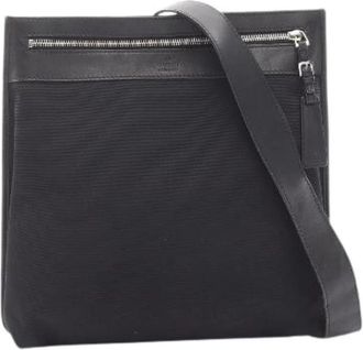 Gucci Pre-owned Canvas Leather Schoudertas - Dames - Vintage Schoudertas - Zwart - ONE Size - Leer - Vintage