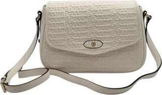 Pollini Schoudertas met logobrief en klep - Dames - Schoudertassen - Beige - ONE Size - Tassen