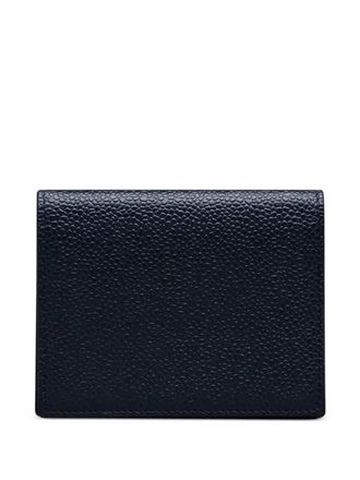 Thom Browne leather wallet - unisex - Calf Leather - One Size - Blue