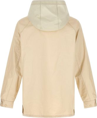 Christophe Lemaire Mens Beige Linen Shell Jacket Clothing