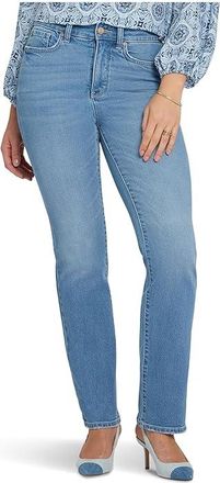 NYDJ High Rise Straight Jeans in Vista Lakes Womens Clothing Vista Lakes : 10 31, Cotton/Denim/Elastane