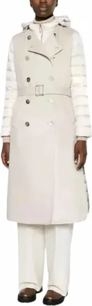 Moorer Layered Padded Coat In Marmo