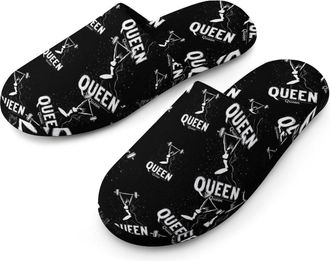 Generic Weightlifting And Queen Mens Cotton Slippers Memory Foam Comfort House Shoes Winter Indoor Slipper for Hotel Casa Spa