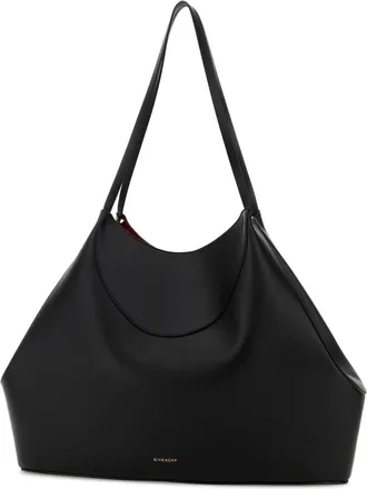 Givenchy Womens Facet Shoulder Bag Black Calf