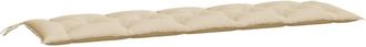 vidaXL Vidaxl - Cojines De Banco De Jard&iacute;n 2 Uds Tela Oxford Beige 180x50x7 Cm
