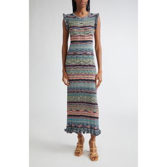 Ulla Johnson Ajak Sleeveless Knit Midi Dress in Azurite at Nordstrom Rack, Size Medium
