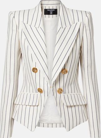 Balmain Pinstripe double-breasted blazer