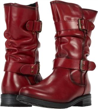 Eric Michael Noelle Womens Boot In Red