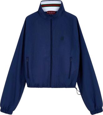 Gucci L/S Zip Sweatshirt - Dames - Zomerjassen - Blauw - L - Jassen