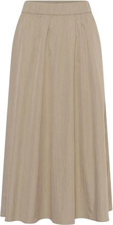 Saint Tropez Midi Rokken - Dames - Midirokken - Beige - XS - Rokken