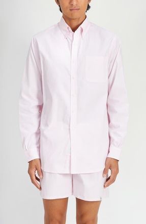 Sleepy Jones Penn Shirt in Pink Oxford at Nordstrom, Size Medium