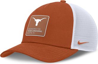 Nike Texas On-Field Rise Engineered Nike Mens College Trucker Adjustable Hat in Orange | NC9708D9TXE-RMZ