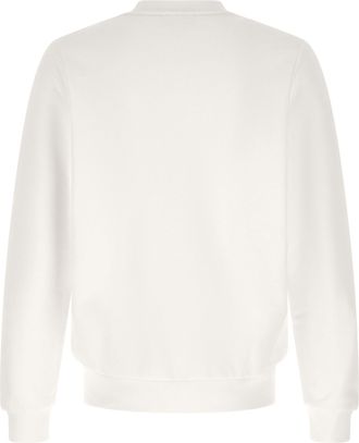 Lacoste Embroidered Logo Cotton Sweatshirt - White
