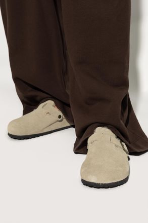 Birkenstock Boston Slippers, Mens, Beige