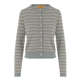 Guest In Residence Truien & Vesten, Dames, Veelkleurig, S, Kasjmier, Pebble Stripe Jane Cardigan