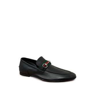 Gucci Schoenen, Heren, Zwart, 41 EU, Leer, Como Loafer