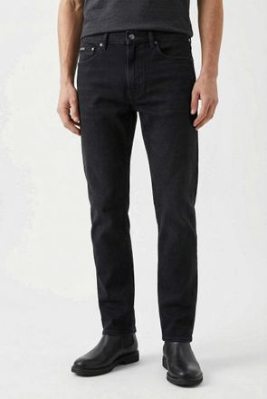 Calvin Klein Slim-fit-Jeans CALVIN KLEIN, Herren, Gr. 30, L&auml;nge 30, wall street schwarz, Denim/Jeans, Obermaterial: 99% Baumwolle, 1% Elasthan, unifarben, slim fit
