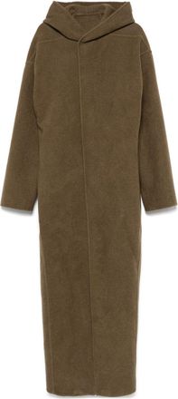 Rick Owens Cappotto con cappuccio - Verde