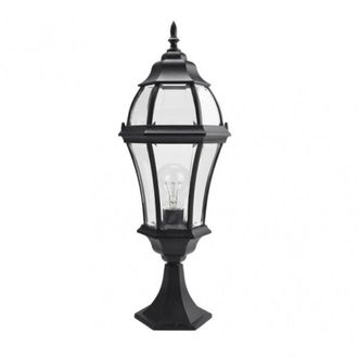 Fabrilamp Fabrilamp - Sobremuro Exterior Aluminio Becrux 1xe27 Negro 64,5x21x21 Cm Ip44