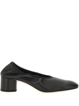 Aeyde 45mm Gemma block-heel pumps - Black