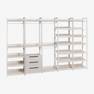 Sklum Armario Modular Abierto De 5 Piezas En Hierro Velunis Sklum