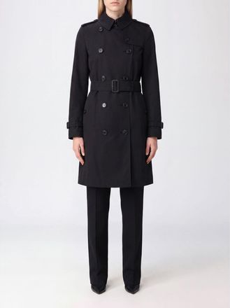 Burberry Trench doppiopetto in cotone lungo al ginocchio con cintura e mostrine