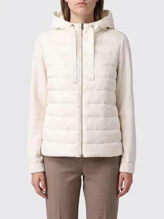 Herno Piumino corto in nylon trapuntato idrorepellente con cappuccio e chiusura a zip