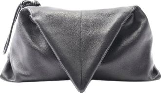 Bottega Veneta Pre-owned Clutches, female, Black, Size: ONE SIZE Pre-owned Leather Clutch