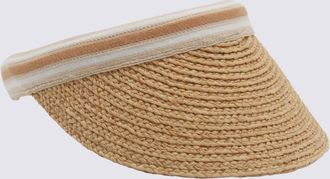 Helen Kaminski Natural And White Raffa Hat