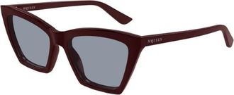 Alexander McQueen Spike Zonnebril - Dames - Zonnebrillen - Rood - 54 MM - Nylon - Accessoires