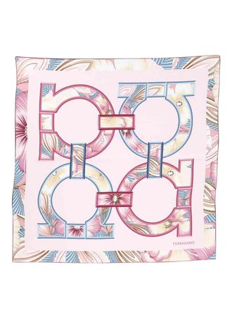 Ferragamo Gancini Flower Scarf
