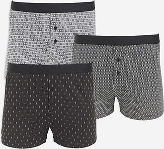 Jacamo 3 Pack Geo Printed Loose Boxers