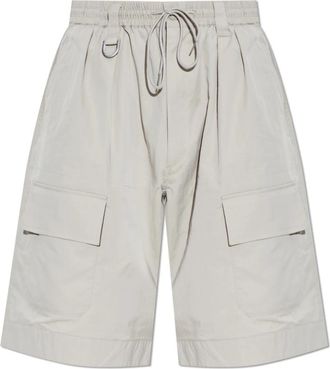 Yohji Yamamoto Cargo Shorts - Heren - Korte Broeken - Beige - S - Katoen - Korte Broeken