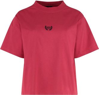 Balenciaga Tops, Dames, Rood, M, Katoen, T-shirts