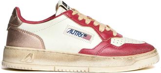 Autry Vintage Low Sneakers With Chic White, Rose