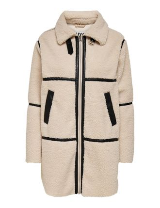 Jacqueline de Yong Womens Jdyfrosty Teddy Long Jacket OTW Noos Coat, Birch, L