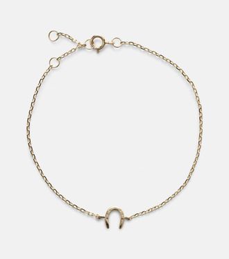 Stone and Strand Lucky Horseshoe 10kt gold bracelet