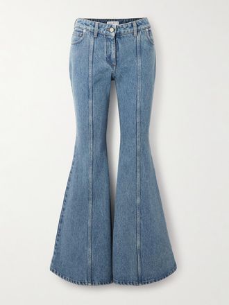 Nina Ricci Jeans Svasati A Vita Media A Pannelli - Blu