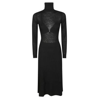 Elisabetta Franchi Knit Dress - female - Elisabetta Franchi - Knitted Dresses - Black - S - Dresses