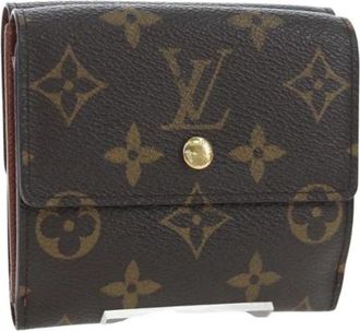 Louis Vuitton Pre-owned Monogram Canvas Portemonnee - Dames - Vintage Accessoires - Bruin - ONE Size - Vintage