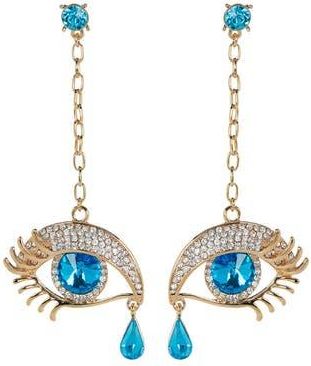 Eye Candy Los Angeles Eye My Ear Drop Earrings in Gold at Nordstrom Rack